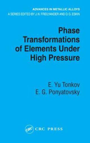Cover image for Phase Transformations of Elements Under High Pressure
