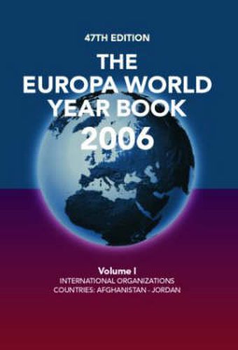 Cover image for The Europa World Year Book 2006