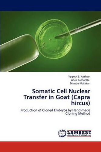 Cover image for Somatic Cell Nuclear Transfer in Goat (Capra hircus)