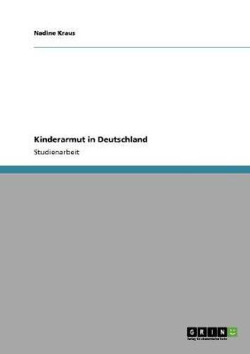 Cover image for Kinderarmut in Deutschland