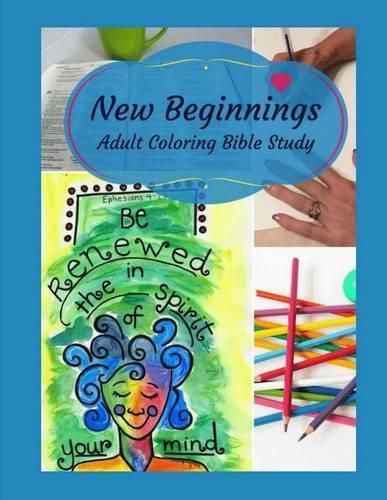 Cover image for Adult Coloring Bible Study: New Beginnings