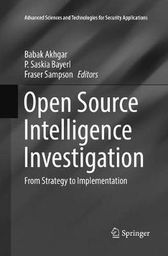 Cover image for Open Source Intelligence Investigation: From Strategy to Implementation