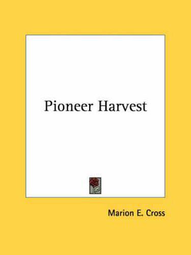 Cover image for Pioneer Harvest