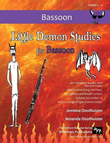 Cover image for Little Demon Studies for Bassoon: 40+ fun studies with tips and tricks - ideal for practising vent keys, breath control, and articulation.