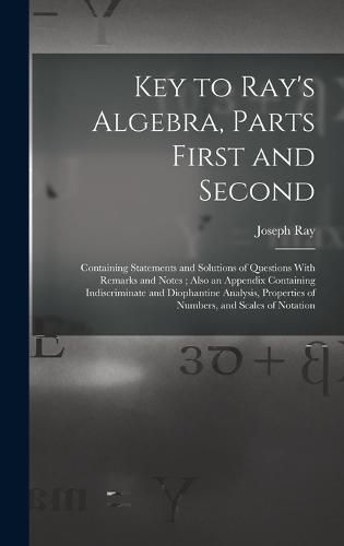 Cover image for Key to Ray's Algebra, Parts First and Second