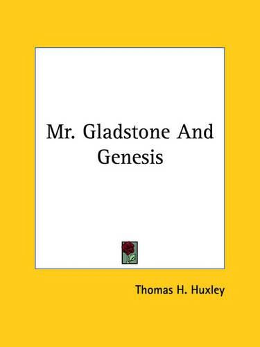 Cover image for Mr. Gladstone And Genesis