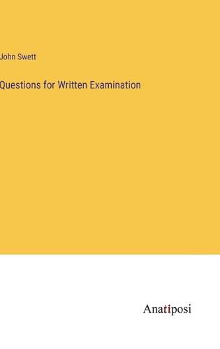 Cover image for Questions for Written Examination