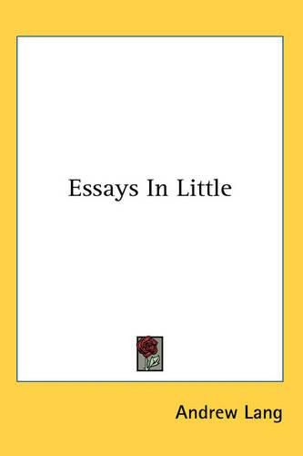 Cover image for Essays In Little