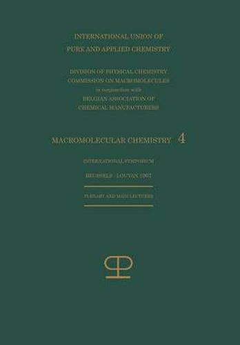 Cover image for La Chimie Macromoleculaire-4 / Macromolecular Chemistry-4