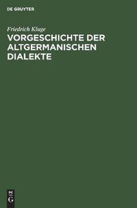 Cover image for Vorgeschichte der altgermanischen Dialekte