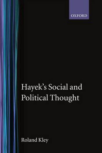 Cover image for Hayek's Social and Political Thought