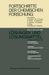 Cover image for Fortschritte der chemischen Forschung