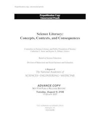 Cover image for Science Literacy: Concepts, Contexts, and Consequences