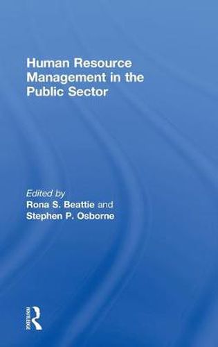 Cover image for Human Resource Management in the Public Sector