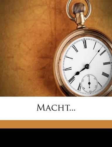 Cover image for Macht...