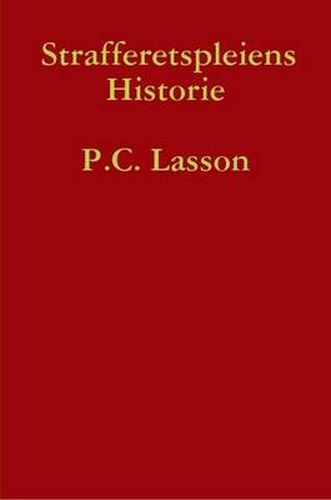 Cover image for Strafferetspleiens Historie