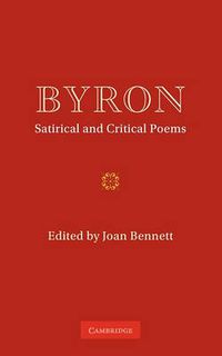 Cover image for Byron: Satirical and Critical Poems