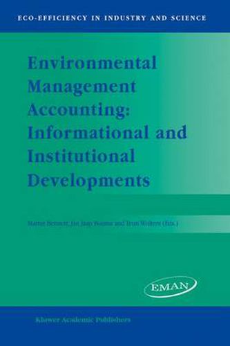 Cover image for Environmental Management Accounting: Informational and Institutional Developments