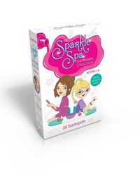 Cover image for The Sparkle Spa Shimmering Collection Books 1-4 (Glittery nail stickers inside!): All That Glitters; Purple Nails and Puppy Tails; Makeover Magic; True Colors