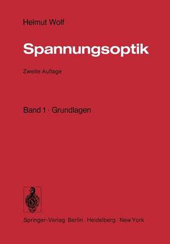 Cover image for Spannungsoptik: Band 1 - Grundlagen