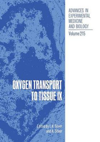 Cover image for Oxygen Transport to Tissue IX