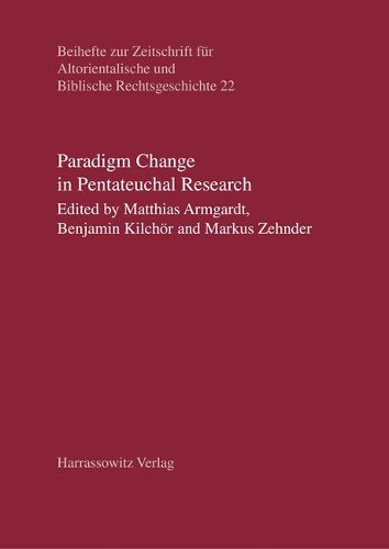 Cover image for Paradigm Change in Pentateuchal Research