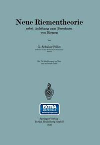 Cover image for Neue Riementheorie: nebst Anleitung zum Berechnen von Riemen