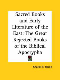 Cover image for Sacred Books and Early Literature of the East