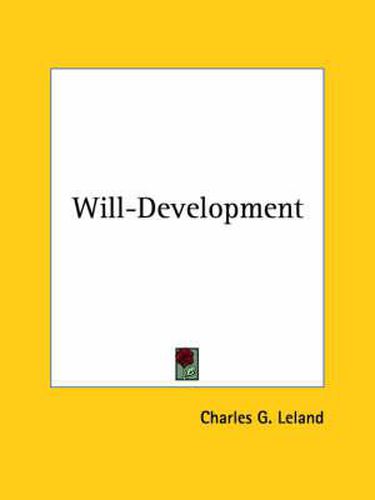 Cover image for Will-Development