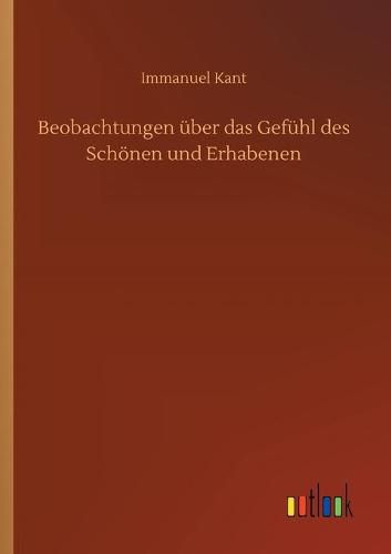 Cover image for Beobachtungen uber das Gefuhl des Schoenen und Erhabenen