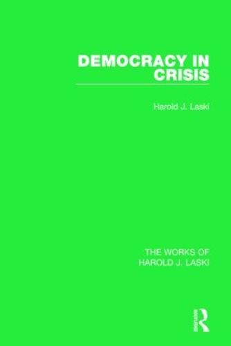 Cover image for Democracy in Crisis (Works of Harold J. Laski)