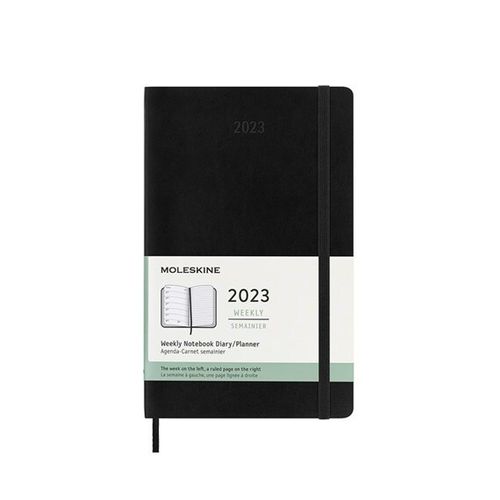Moleskine 2023 Weekly Diary – Large Black Softcover 