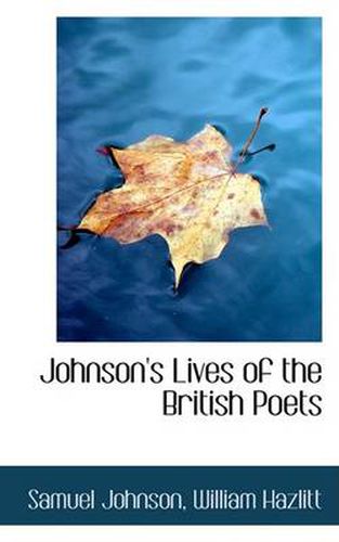 Cover image for Johnson's Lives of the British Poets