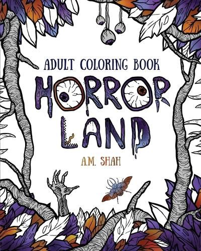 Cover image for Adult coloring book: Horror Land