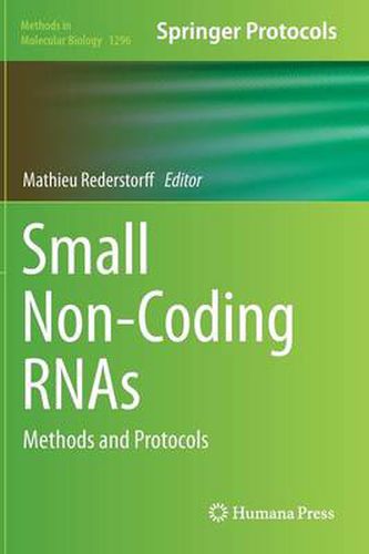 Cover image for Small Non-Coding RNAs: Methods and Protocols