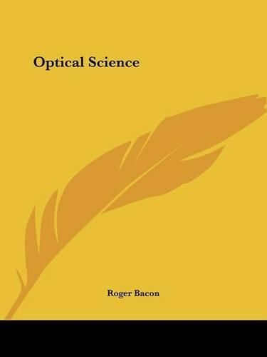 Cover image for Optical Science