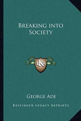 Cover image for Breaking Into Society