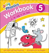 Cover image for Jolly Phonics Workbook 5: in Precursive Letters (British English edition)