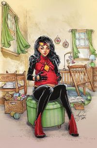 Cover image for SPIDER-WOMAN BY DENNIS HOPELESS