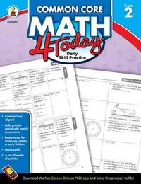 Cover image for Common Core Math 4 Today, Grade 2: Daily Skill Practice