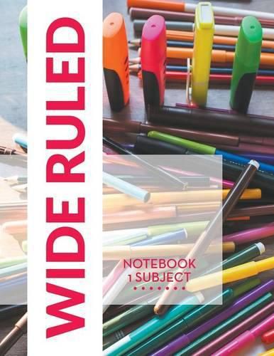 Cover image for Wide Ruled Notebook - 1 Subject