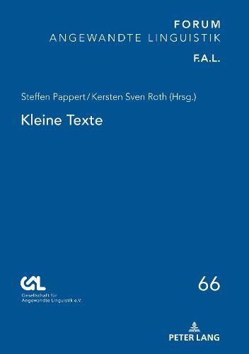 Cover image for Kleine Texte