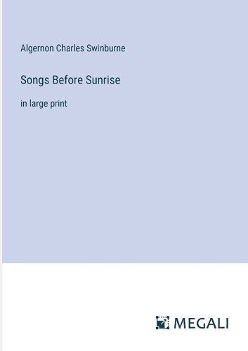 Cover image for Songs Before Sunrise