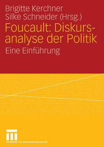 Cover image for Foucault: Diskursanalyse Der Politik: Eine Einfuhrung