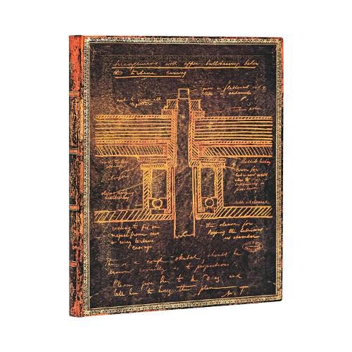 Cover image for Tesla, Sketch of a Turbine Unlined Softcover Flexi Journal