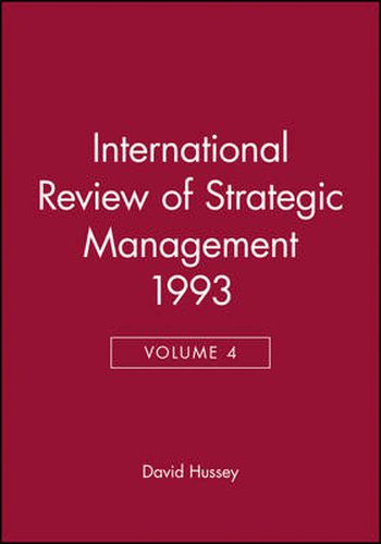 Cover image for International Review of Strategic Management