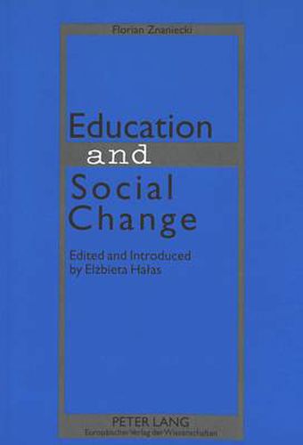 Cover image for Education and Social Change