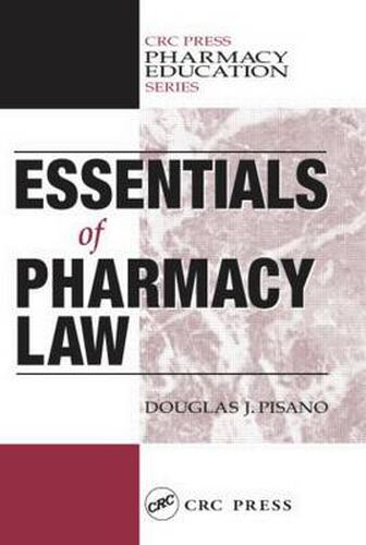 Cover image for Essentials of Pharmacy Law