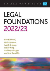 Cover image for Legal Foundations 2022/2023: Legal Practice Course Guides (LPC)