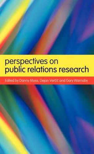 Cover image for Perspectives on Public Relations Research